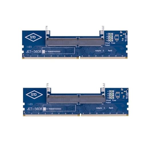 Hlsicnalm(�w���V���L) 2PCS �m�[�g�p�\�R������f�X�N�g�b�v�ւ� SO-DIMM ���� PC DIMM �J�[�h DDR4 ������ RAM ������ �A�_�v�^�[ �m�[�g�p�\�R�� RAM ���� PC �f�X�N�g�b�v �e�X�g �J�[�h