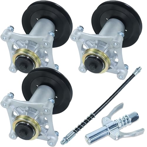 POSEAGLE 3 Pack 587819701 Spindle Assembly Kit with 153535 Pulley Replaces Craftsman 587819701 Mandrel Assembly Craftsman 42, 187292, 187281, 532187281, 587125401, 587820301, 587253301, 532173436
