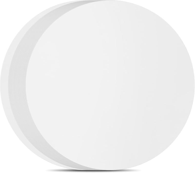 BYKITCHEN 220pcs 10 Inch Round Parchment Paper for Cake Pan, Tortilla Press | Pre-Cut Nonstick Baking Parchment Rounds for Springform Pans and Pizza Pan to Reduce Sticking and Cleanup
