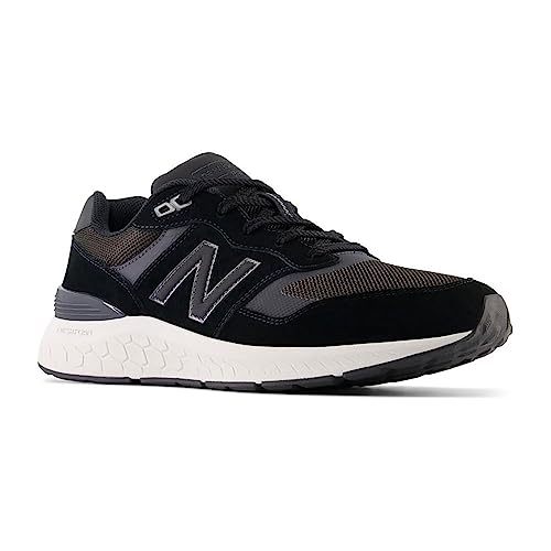 New Balance Herren Fresh Foam Walking 880 V6 Sneaker, Schwarz, 42 EU