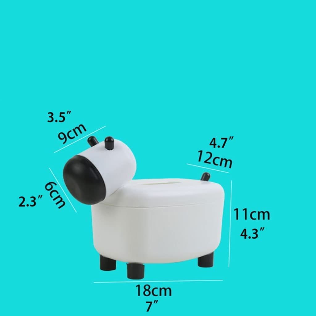 Simpatico porta fazzoletti, organizer 2 in 1 a forma di mucca con