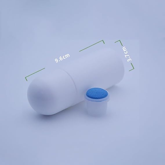 4Pcs White 50 ml Sponge Head Plastic Liquid Applicator Bottles with Sponge Refillable Deodorant Bottles for Cosmetic Essential Oil Pump Dispensers Refillable Containers, Pump Dispensers