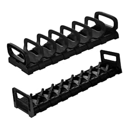 Unomor Ergonomic Kitchen Dish Rack Multi-Section Drying Stand Space-efficient Black 2 Pcs Set