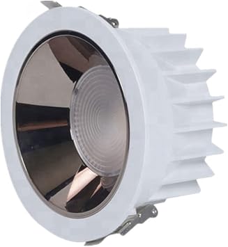 Aluminum High Color Rendering Ceiling Canister Lights Conference Room Recess Lights Showcase Disc Light Home Downlights Selectable 3000K/4000K/6000K,Natural Light-40W