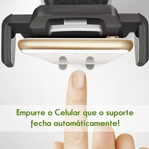 Suporte Veicular Celular GPS Universal Smartphone Ventosa Gruda Painel Carro Trava Automática Anti Q