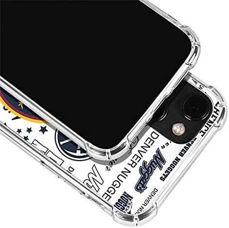 Skinit Clear Phone Case Compatible with iPhone 13 Mini - Officially Licensed NBA Denver Nuggets Historic Blast Design