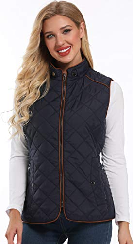 Dilgul Dames vest opstaande kraag ritssluiting gewatteerd vest jas - Image 4