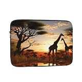 Africa Giraffe Majestic Tree - Custodia protettiva per computer portatile da 17 pollici per la massima protezione, borsa per tablet