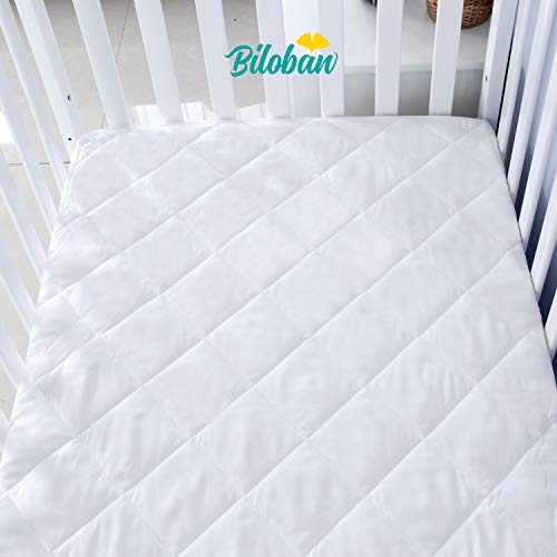 Image of Zippered Mini Crib Mattress Protector Waterproof, 6-Sided Encasement