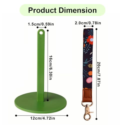 Image of Dasonwin Portable Yarn Holder,Travel Yarn Holder,Wrist Yarn Holder for Crocheting, Green Plastic Yarn Holder,Knitting Supplies Gift for Craft Lovers. (Green)