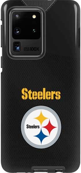 Vista 13 de Skinit Pro Phone Case Compatible with Galaxy S20 Ultra 5G - Officially Licensed NFL Pittsburgh Steelers Distressed Design