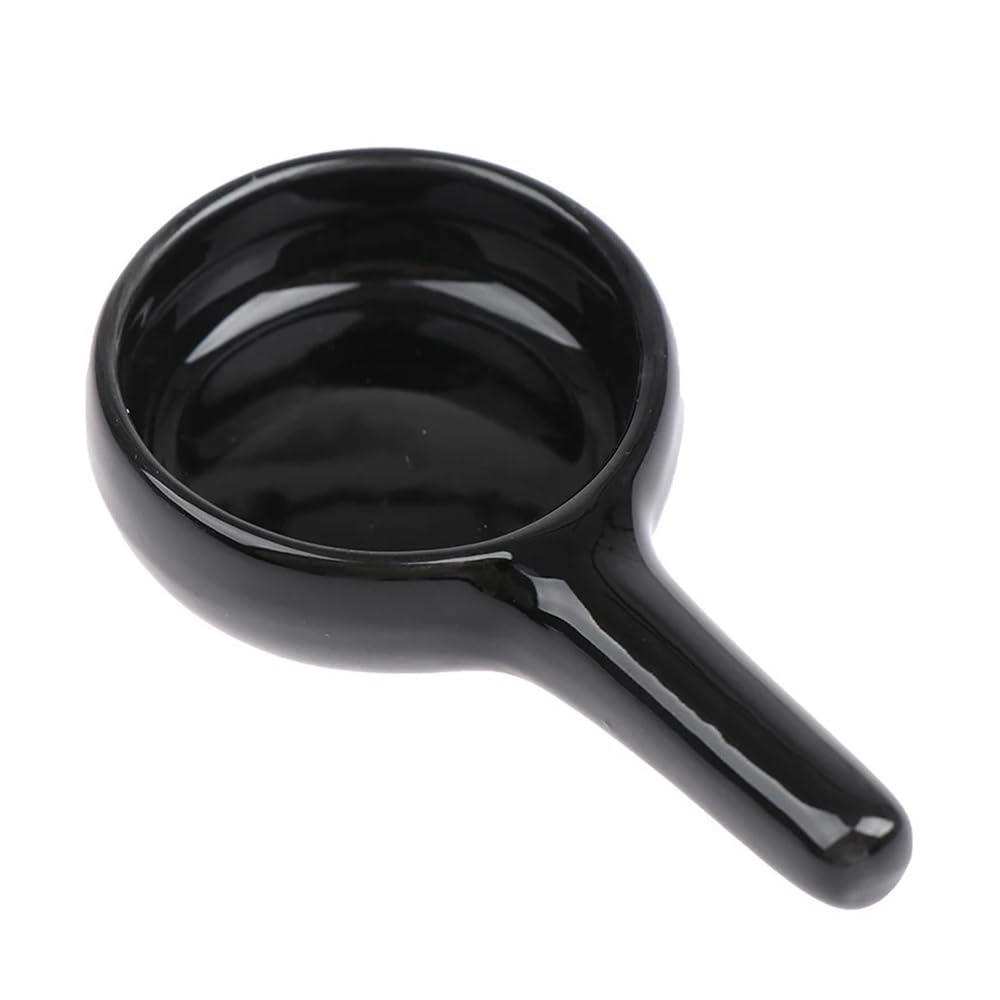 LIANXIBAG 2pcs Ceramic Candle Holder With Handle Incense Small Tray For Burner