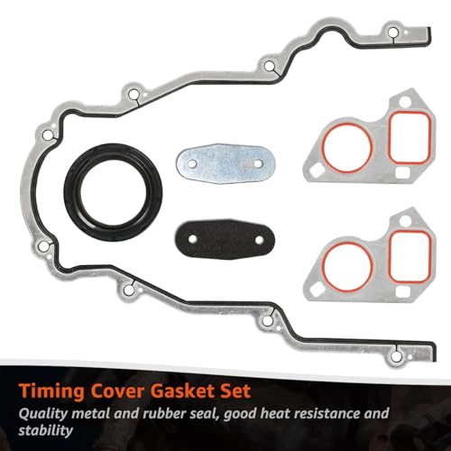 LS Front Timing Cover w/Gaskets bolts kit Compatible with LS2 LS3 Gen Ⅳ by Armker - Used condition - Image 5