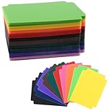 【Matériau premium】 : ces séparateurs de cartes sont fabriqués en PP, solide et durable, pas facile à déformer ou à casser, inscriptible et réutilisable.