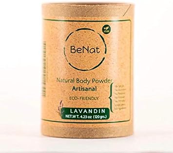 BeNat Talc Free All Natural Body Powder for Men, Women, Kids and Babies Ultimate Comfort Moisture Absorbing Natural Body Deodorant Powder with 24 Hour Odor Protection 4.2 oz.