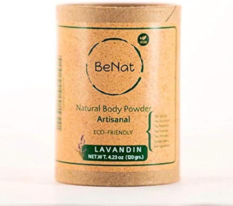 BeNat Talc Free All Natural Body Powder for Men, Women, Kids and Babies Ultimate Comfort Moisture Absorbing Natural Body Deodorant Powder with 24 Hour Odor Protection 4.2 oz.