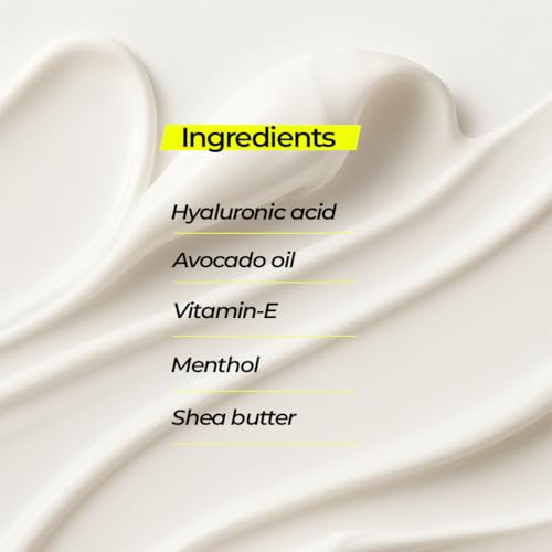 Image of Glaze 2-in-1 Moisturizer Sunscreen SPF 30 for Men - Hyaluronic Acid & Shea Butter - Oily /Dry /Normal Skin - No Whitecast, Non-Greasy - Face & Body Cool Menthol - 100g