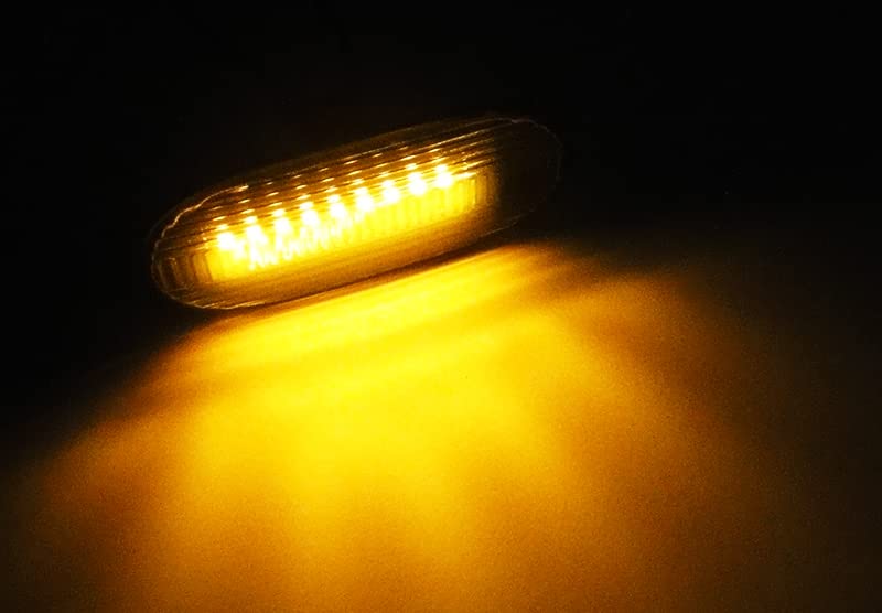 RZG 6x Schwarz Getönte Linse Seitenmarkierungsleuchte LED Blinker Reflektor Licht Für 2014-2022 MB Sprinter 906 907 910 Crafter 2E