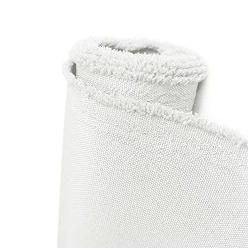 Foreate Waterproof Canvas Fabric by The Yard 600D Upholstery Fabric for Chairs 58" Wide Indoor Outdoor Water Resistant Canvas Polyester Material Sewing DIY Cloth, 5 Yards White by Foreate - Image 2