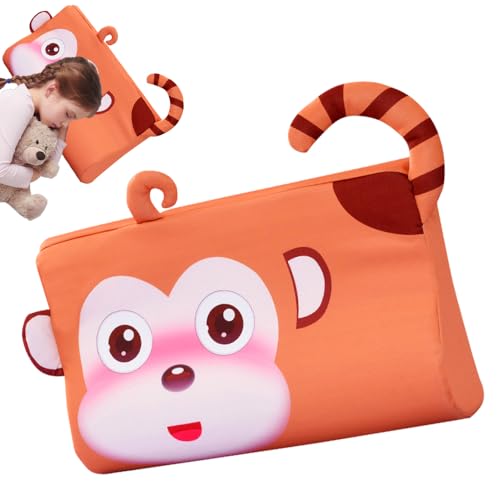 Jonuin Schlummerkids Coussin pour Enfant, 46x26cm Oreiller Enfant avec Taie d'oreiller, Oreiller Bébé, Respirant, Confortable, Ergonomique, Coussin Bebe pour...