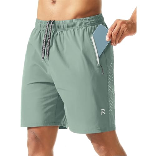 moolBeko Gym Shorts Men 7 Inch Small Compression Basketball Shorts with Zipper Pockets Golf Fishing Booty Short Pantalones Cortos para Hombre Athletic Clothes Exercise Outfits