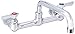 Krowne P Wall Mount Faucet, 8" Spout