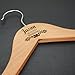 Fornixe Personalized Name Wedding Hanger, Custom Name and Date Engraved Wooden Hanger, Personalized Bridesmaid Hangers Bride Groom Hangers for Wedding-2