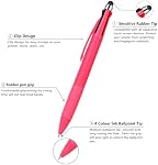 Aozora Multicolor Pen with Stylus Tip 4 Color Ballpoint Pen for Touch Screens 1.0mm