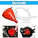 Sandfren Car Fuel Funnel with Long Hose, Flexible Wide-Mouth Vehicle Engine Oil Gas Funnel, Automotive Gasoline Diesel Transmission Change Accessories, Universal for SUV Sedan Pickup