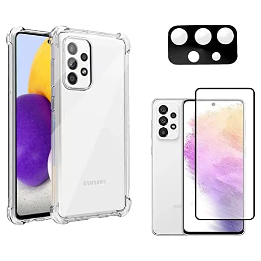 Capa Capinha Anti Impacto para Samsung Galaxy A33, A53, A73 5g + Película de Vidro 3D + Película de Câmera - (C7COMPANY) (Galaxy A73 5g)