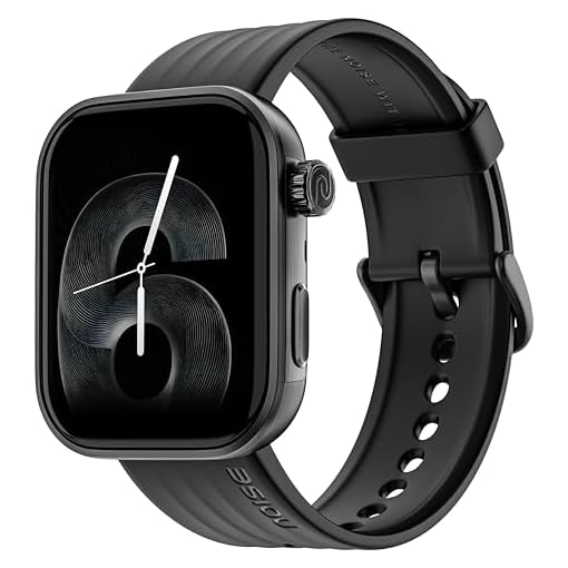 Noise Pro 6 Smart Watch:Intelligent AI, Endless AI Watch Faces, AI Companion, 1.85” AMOLED, EN2 Processor, Nebula UI 2.0, Emergency SOS, Compatible with iOS & Android(Jet Black)