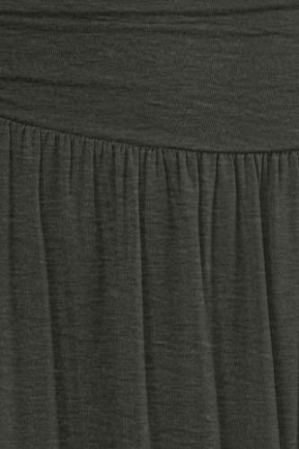 Image of Simlu Skirts for Women Regular and Plus Size Skirt with Pockets Below The Knee Length Ruched Flowy Midi Skirt