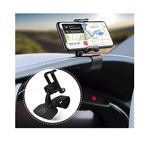 Happy Memories Universal Dashboard Car Phone Holder Easy Clip Mount Stand Car Phone Holder GPS Display Bracket Classic Black Car Holder Support