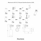 Mextronic 3-Phasen-LED-Strahler für Stromschienen/Schienensystem (GU10) dreh- und schwenkbar für GU10 Leuchtmittel