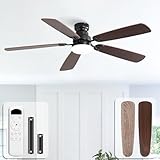 Compatibilità della lampada a soffitto con ventilatore: Il ventilatore a soffitto è consigliato per stanze interne fino a 6,1 m x 6,1 m. Puoi scegliere tra tre temperature di colore: bianco caldo 3000K, bianco naturale 4000K e bianco fresco 6000K. Regolazione della luminosità del 10%-100%, nessun lampeggio. Il design elegante e semplice e multifunzionale rende il ventilatore a soffitto con illuminazione adatto a varie stanze, come salotti, camere da letto, uffici, stanze per bambini, cucine, ristoranti, agriturismi, sale espositive e patio o veranda coperti all'aperto (evitare l'esposizione diretta alla pioggia).