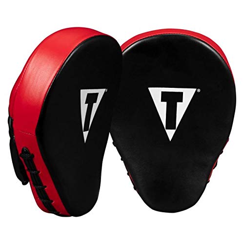 image for TITLE Boxing Classic Charge Punch Mitts, Black/Red - Boxing Pads, Muay