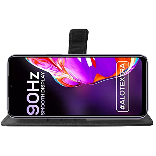 Image of Flip Cover Back Case for Infinix Hot 10S | Premium Leather Finish | Inbuilt Pockets & Stand | Flip Cover Back Case for Infinix Hot 10S (Black)