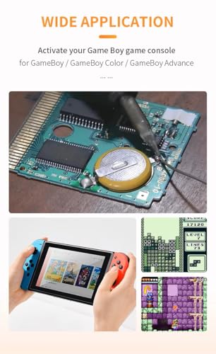 TOPALLI - Piles 3 V CR2025 Compatible pour Game Boy, Pokemon et Super Mario Pile Bouton avec cosse à souder (1) – vue 3