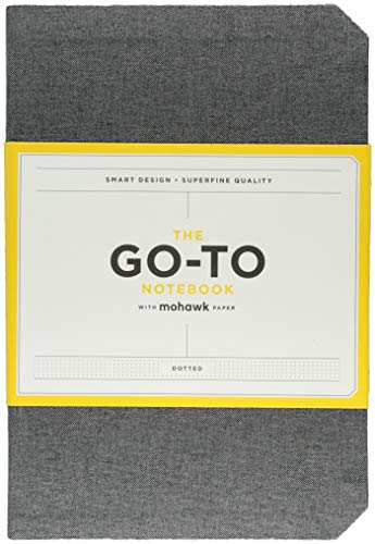 Go-To Notebook With Mohawk Paper, Slate Grey Dotted (Simple Dotted Page Notebook, Lay Flat Productivity Journal) #TOP26