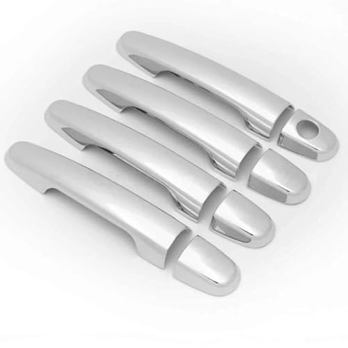 Trixly Suitable for Toyota Hilux Vigo Matte Black Door Handle(Silver)