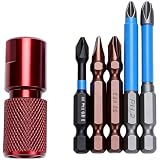 Schnellspann-Winkelschleifer-Adapter, selbstsichernder 6,5-mm-Sechskant-Stecknuss für schnellen Bitwechsel, Werkzeug aus gehärtetem Stahl zum Bohren und Schleifen (A)