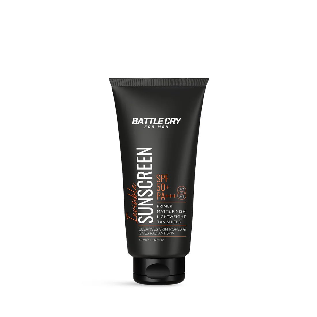 Battle Cry Invisible Sunscreen Gel for Men | SPF 50 PA+++ | Matte Finish, Non-Greasy, Lightweight | Protects from UV Rays...