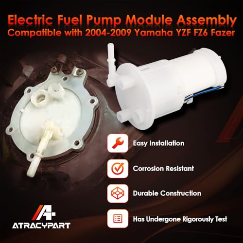 Electric Fuel Pump Module Assembly Unit, Compatible With 2004-2009 Yamaha YZF FZ6 Fazer, Replaces#: 5VX-13907-01-00, 5VX-13907-02-00, 5VX-13907-03-00 by ATRACYPART - Image 3