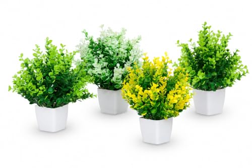 Image of Anuash Artificial Plants for Home Decor | Showcase Decoation Plants Flowers with Pot | Fake Plant | Plants for Home Decor, Office, Gifting | Natural Looking Indoor Plant (Green)