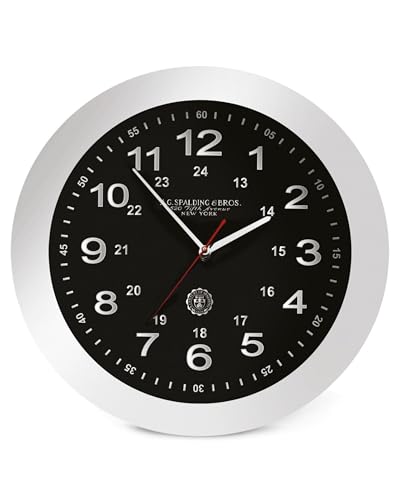 A.G. Spalding&Bros. Wall Clock Da Parete Movimento Continuo Nero Unisex