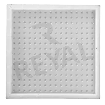 Reyal White Plastic Chequered Mould Mindi Paver Block Mould (Size : 12