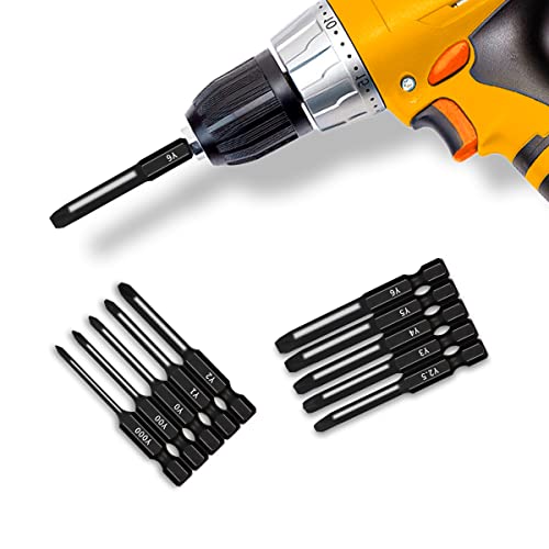 TriWing Bit Set (10 Pack - 2.3\" Long Magnetic Heads) In the Following Tri Wing Bits Screwdriver Sizes: Y000, Y00, Y0, Y1, Y2, Y2.5, Y3, Y4, Y5, and Y6 - Thumbnail 5