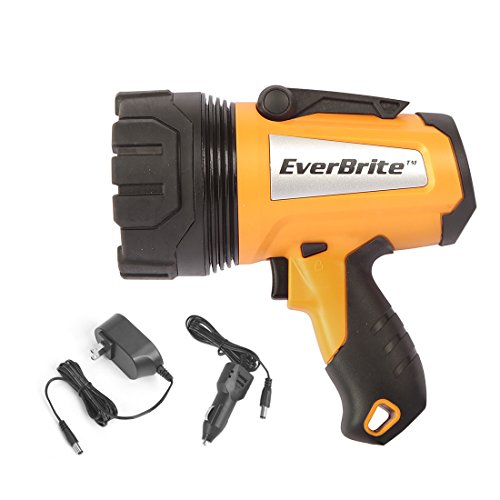 EverBrite LED Rechargeable Spotlight Flashlight 1000 Lumens Dimmable Ultra-Bright Outdoor Light Orange