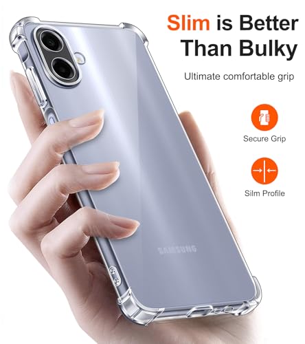 Image of Lustree Back Cover Transparent Case Compatible with Samsung Galaxy M17E / A07 /M07 | Clear + TPU Case with 4 Corner Air Cushion Protection & Camera Protection | Slim& Stylus Cover