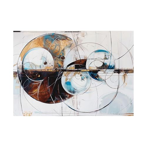 Tableau de décoration murale 80x120cm sans cadre avec toile abstraite moderne salon
